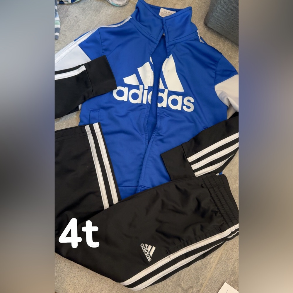 Adidas Kids Blue and Black 2pc set